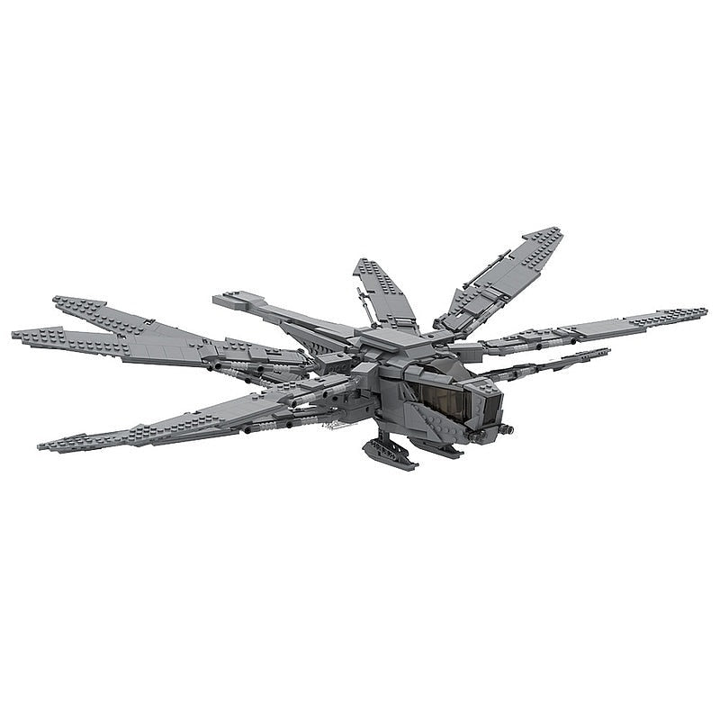 Sci-Fi Desert Ornithopter MOC Building Kit | Futuristic Aircraft Model - 1