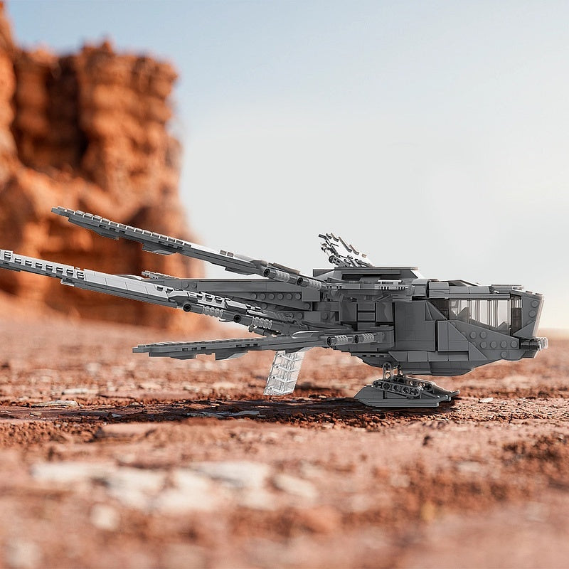 Sci-Fi Desert Ornithopter MOC Building Kit | Futuristic Aircraft Model - 2