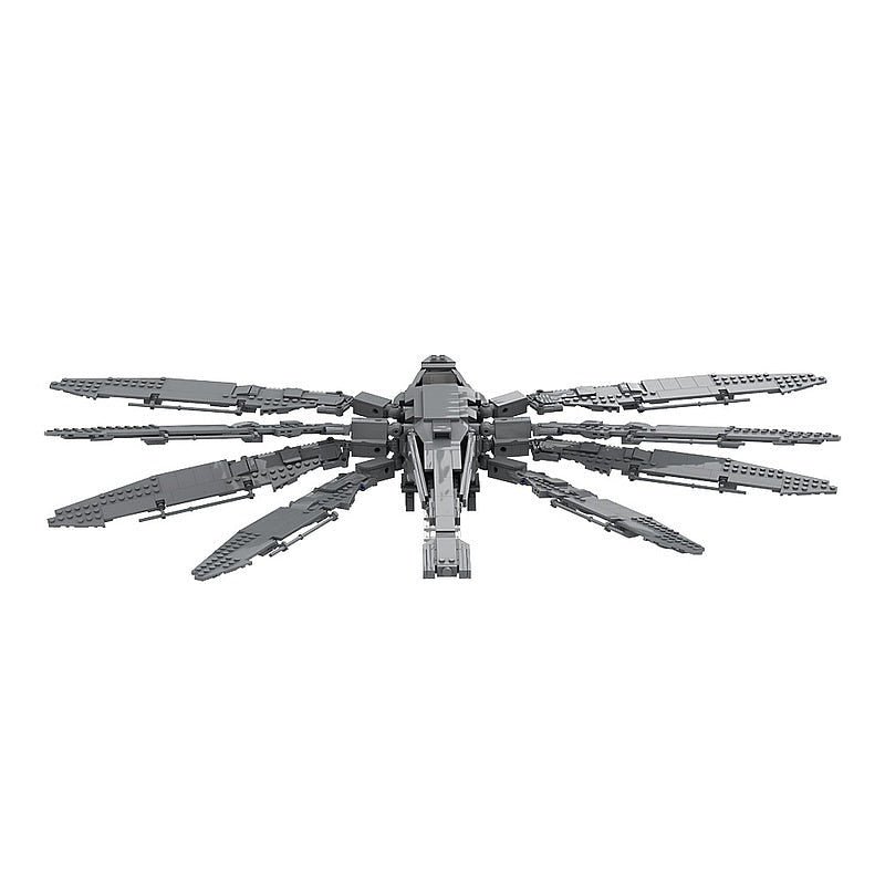 Sci-Fi Desert Ornithopter MOC Building Kit | Futuristic Aircraft Model - 7