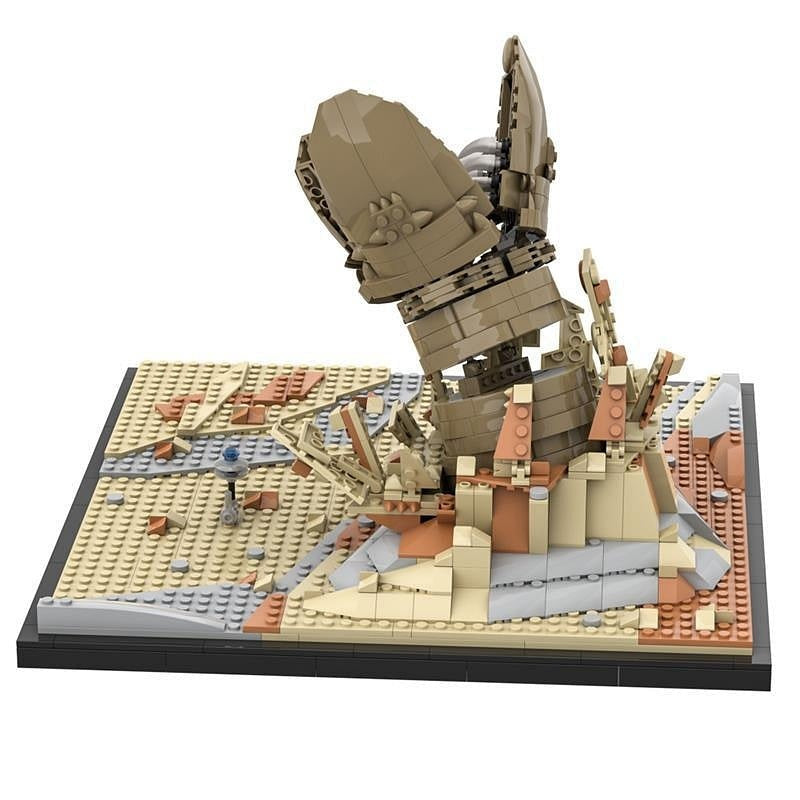 Sci-Fi Desert Sandworm Diorama MOC Building Kit - 2