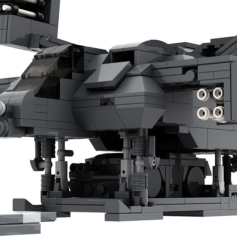 Sci-Fi Dropship MOC Building Kit | Futuristic Transport Vehicle Model - 2