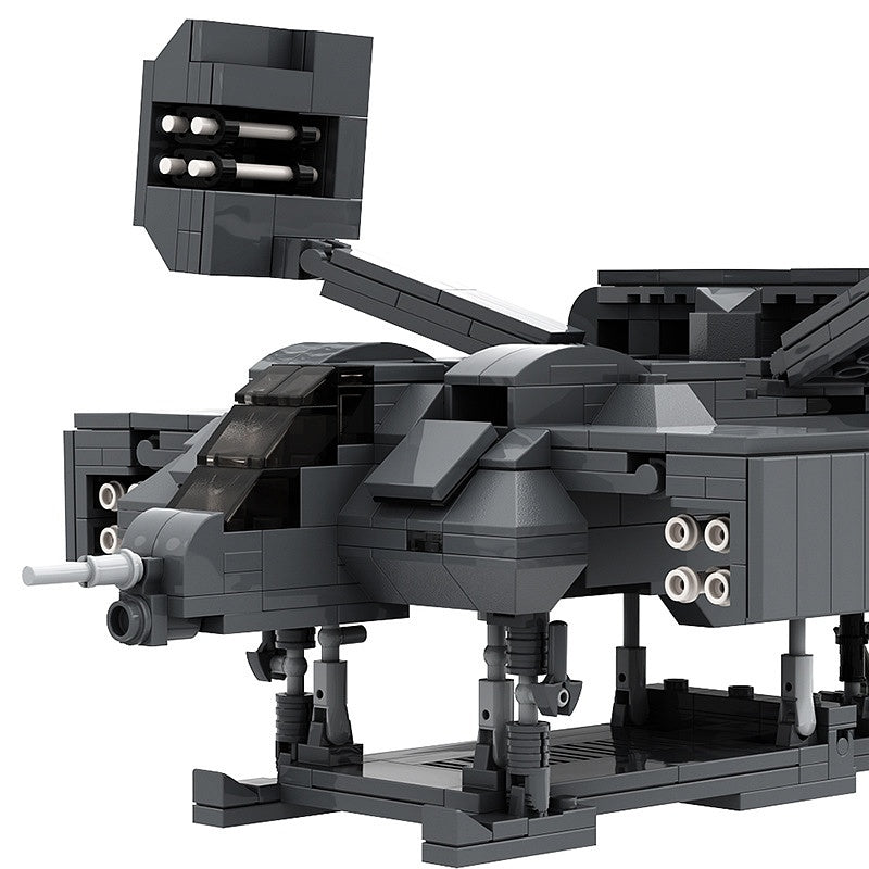 Sci-Fi Dropship MOC Building Kit | Futuristic Transport Vehicle Model - 7