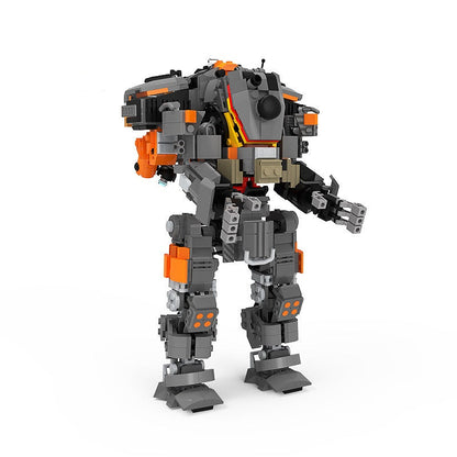 Sci-Fi Fire Arsenal Heavy Mecha Building Kit | LEGO-Compatible MOC - 4