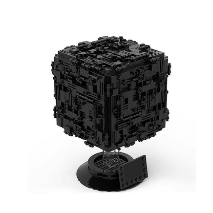 Sci-Fi Galactic Cyber Cube MOC Building Kit | Futuristic Display Model - 1
