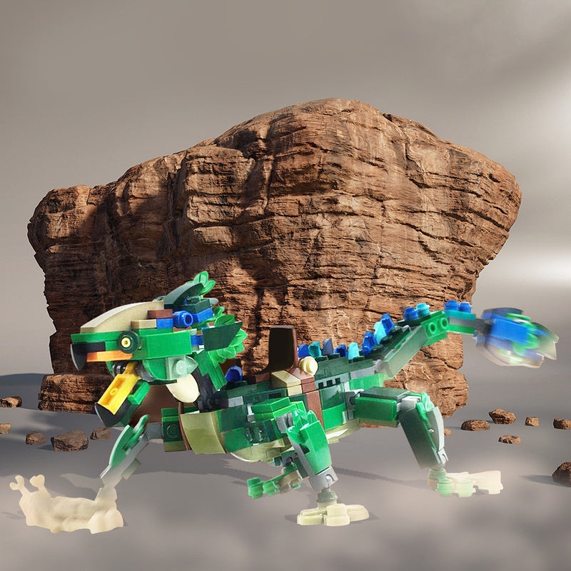 Sci-Fi Galactic Lizard Mount Building Kit | LEGO-Compatible MOC - 1