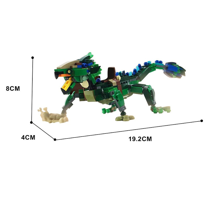 Sci-Fi Galactic Lizard Mount Building Kit | LEGO-Compatible MOC - 4