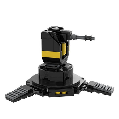Sci-Fi Gatling Sentry Turret MOC Building Kit | Futuristic Defense Model - 1