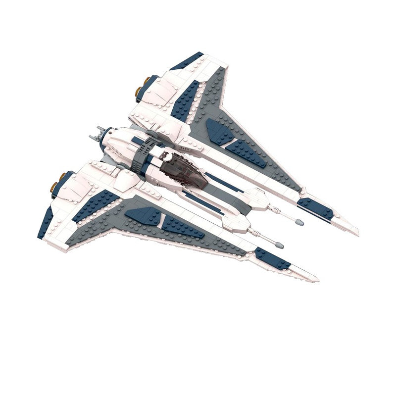 Sci-Fi Gauntlet Starfighter Building Kit | LEGO-Compatible MOC - 4
