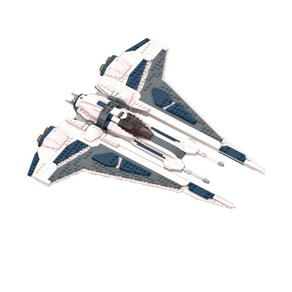 Sci-Fi Gauntlet Starfighter Building Kit | LEGO-Compatible MOC - 4