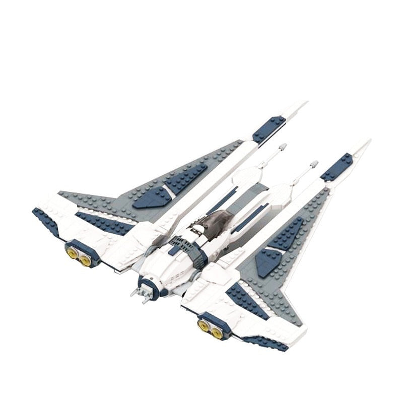Sci-Fi Gauntlet Starfighter MOC Spacecraft Building Kit | Futuristic Fighter - 5