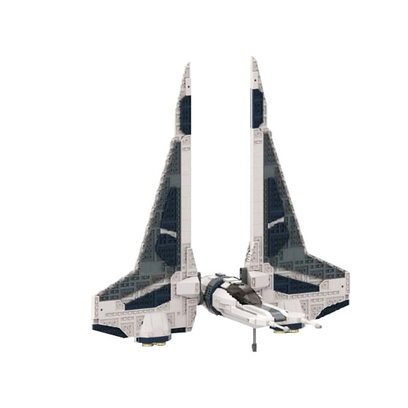Sci-Fi Gauntlet Starfighter MOC Spacecraft Building Kit | Futuristic Fighter - 6