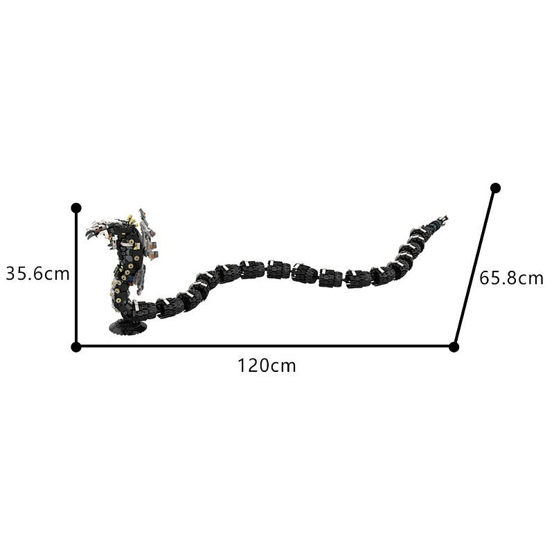 Sci-Fi Giant Cobra Mecha MOC Building Kit - 4