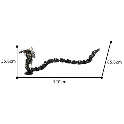 Sci-Fi Giant Cobra Mecha Slithering Serpent Building Kit | LEGO-Compatible MOC - 4