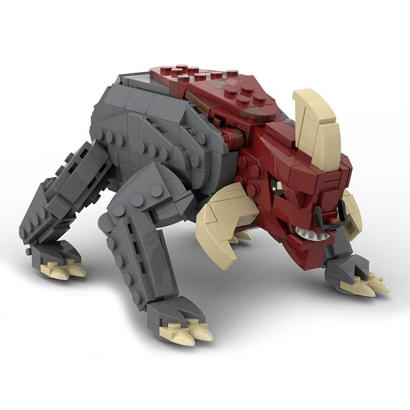 Sci-Fi Gladiator Arena Horned Beast Building Kit | LEGO-Compatible MOC - 2