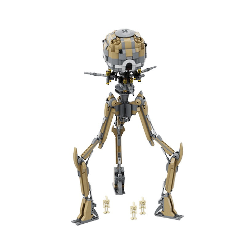 Sci-Fi Heavy Artillery Tri-Walker Building Kit | LEGO-Compatible MOC - 2