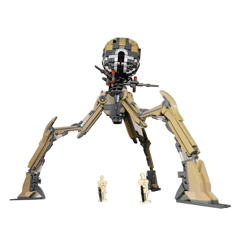 Sci-Fi Heavy Artillery Tri-Walker Building Kit | LEGO-Compatible MOC - 3