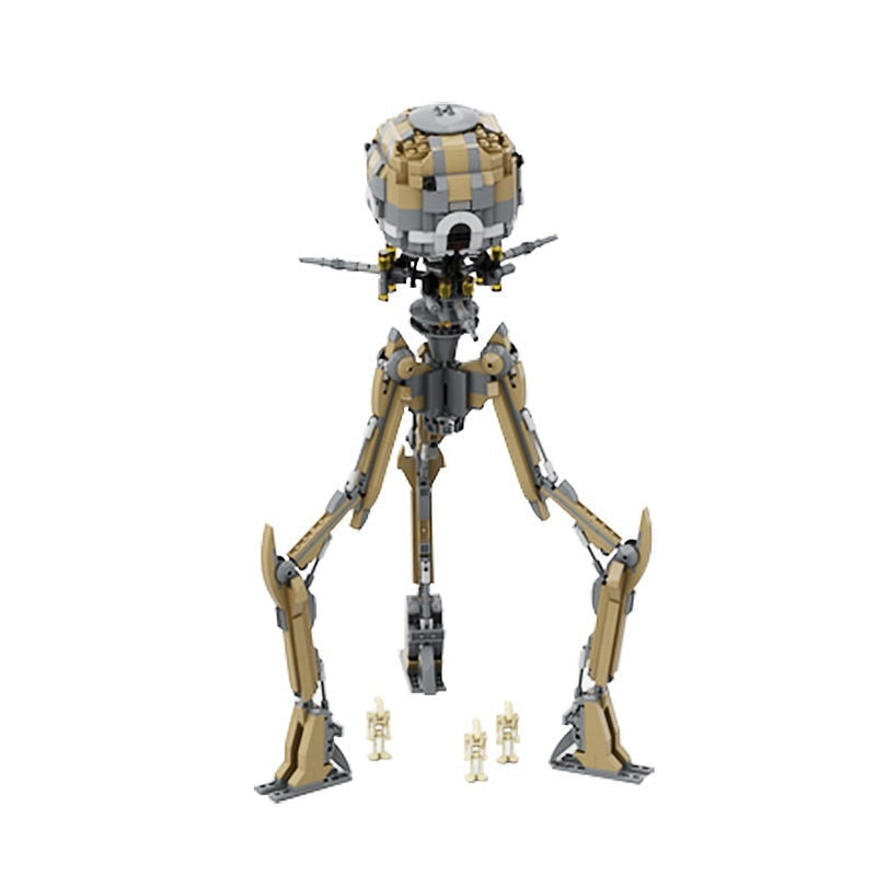 Sci-Fi Heavy Artillery Tri-Walker MOC Building Kit | Mecha Model - 1
