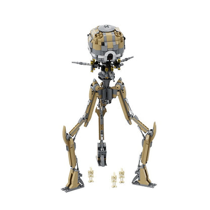 Sci-Fi Heavy Artillery Tri-Walker MOC Building Kit | Mecha Model - 1