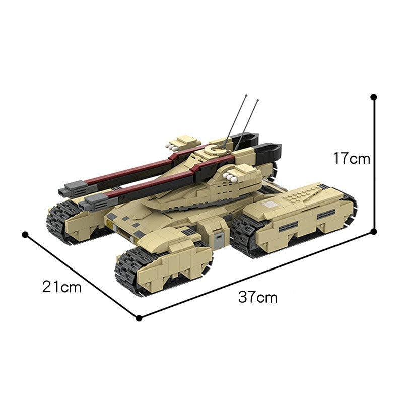 Sci-Fi Heavy Assault Tank Building Kit | LEGO-Compatible MOC - 2