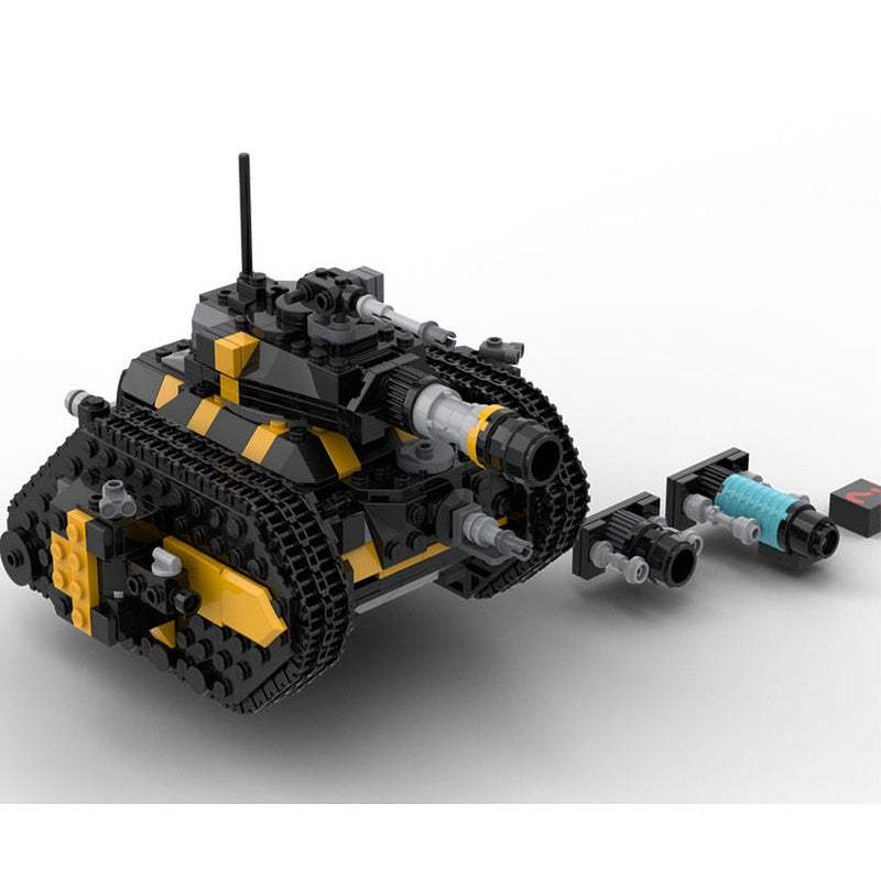 Sci-Fi Heavy Battle Tank MOC Building Kit with Alternate Cannons - 1