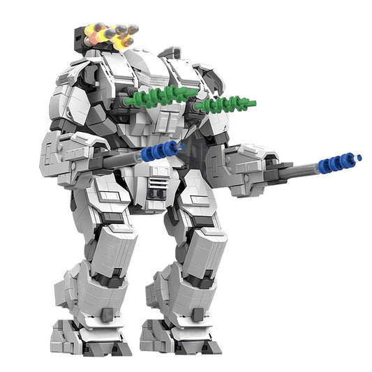 Sci-Fi Heavy Combat Mech Battle Robot Building Kit | LEGO-Compatible MOC - 1