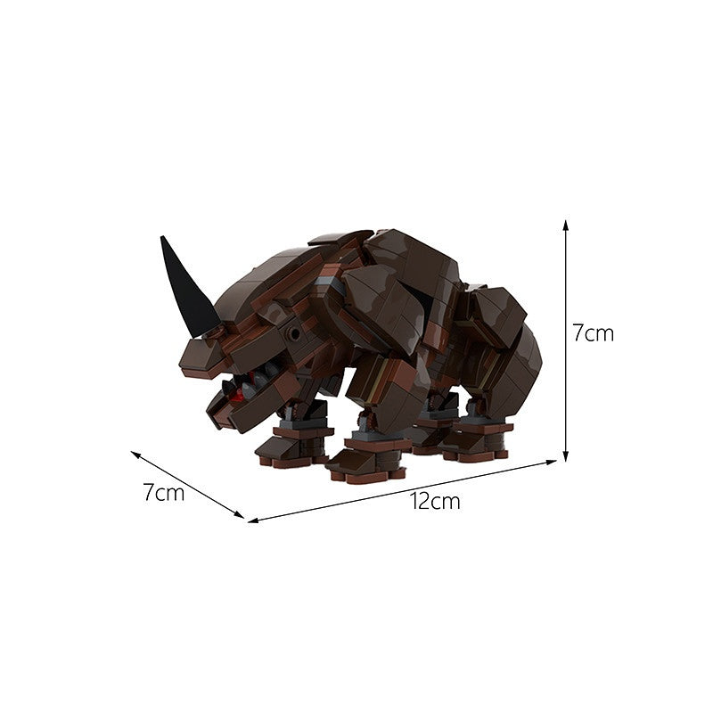 Sci-Fi Horned Desert Alien Beast  Building Kit | LEGO-Compatible MOC - 3