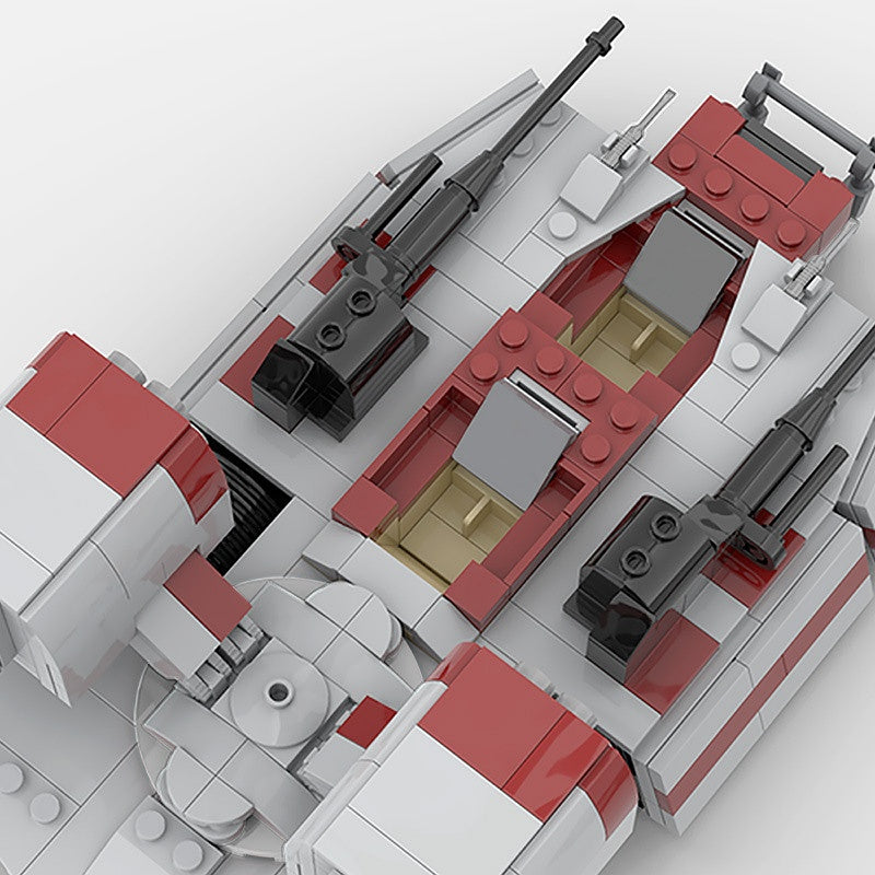 Sci-Fi Hover Speeder Tank Building Kit | LEGO-Compatible MOC - 4