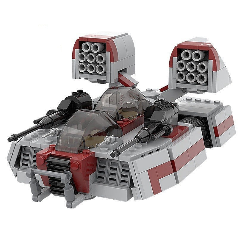 Sci-Fi Hover Speeder Tank MOC Building Kit | Futuristic Vehicle Model - 1