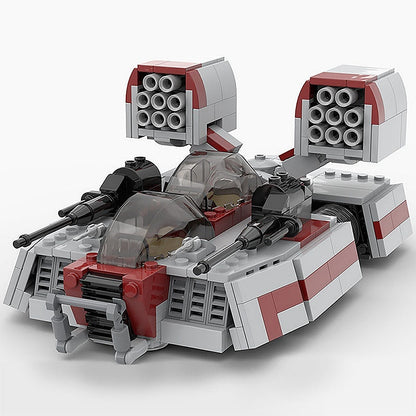Sci-Fi Hover Speeder Tank MOC Building Kit | Futuristic Vehicle Model - 2