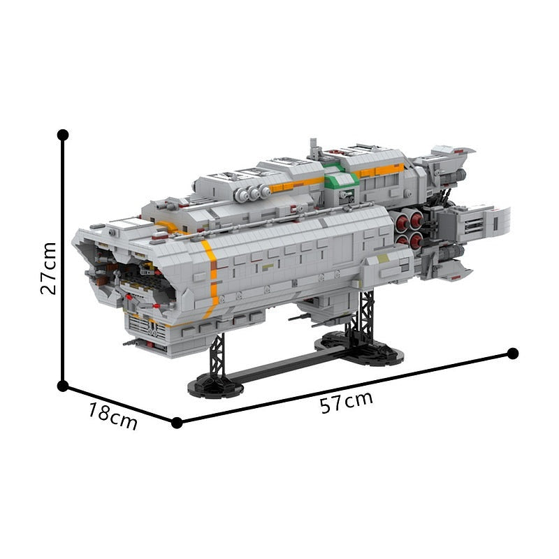 Sci-Fi Ice Hauler Cargo Freighter MOC Spacecraft Building Kit - 4