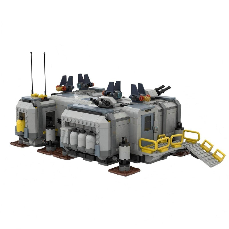 Sci-Fi Jungle Military Base Building Kit | Compatible MOC - 1