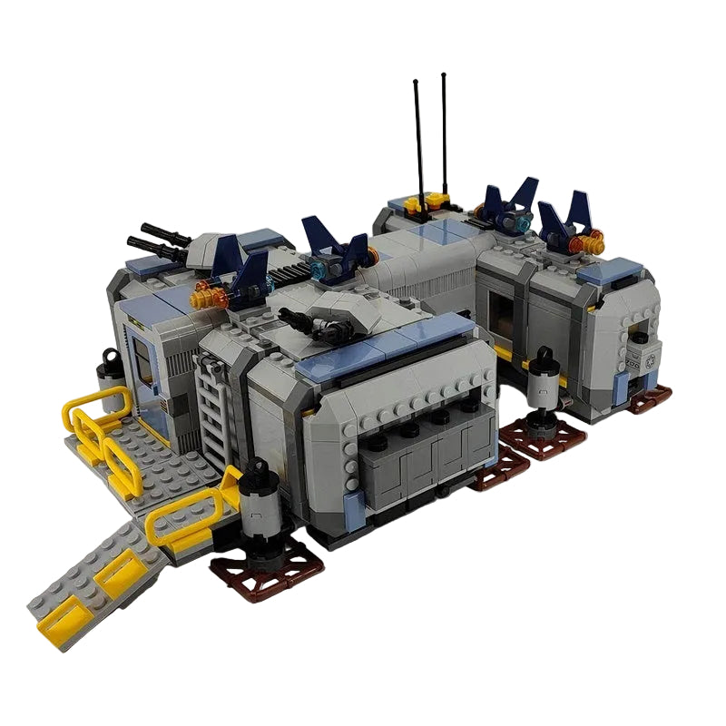 Sci-Fi Jungle Military Base Building Kit | Compatible MOC - 4