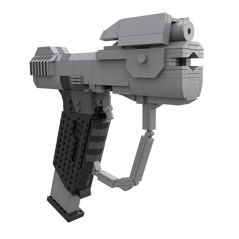 Sci-Fi  Magnum Sidearm Life Size Building Kit | LEGO-Compatible MOC - 3