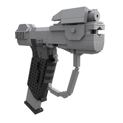 Sci-Fi  Magnum Sidearm Life Size Building Kit | LEGO-Compatible MOC - 3
