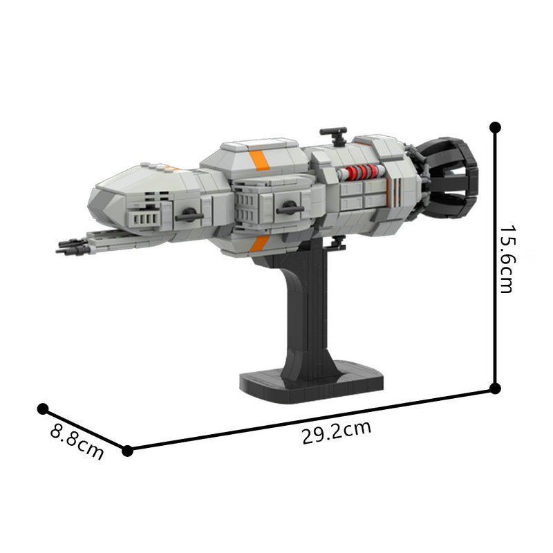 Sci-Fi Martian Gunship Mini MOC Building Kit |LEGO-Compatible MOC - 1