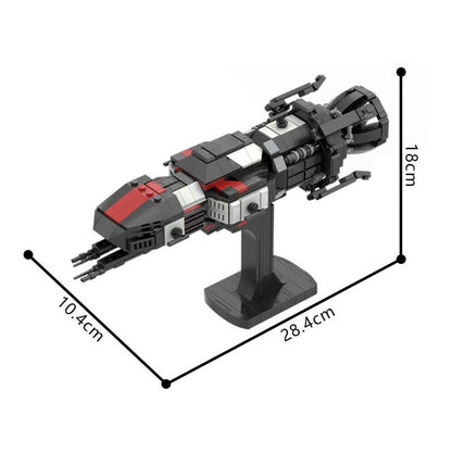 Sci-Fi Martian Gunship Mini MOC Building Kit |LEGO-Compatible MOC - 1