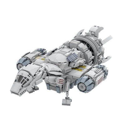 Sci-Fi Mid-Bulk Space Transport MOC Cargo Ship Building Kit - 2