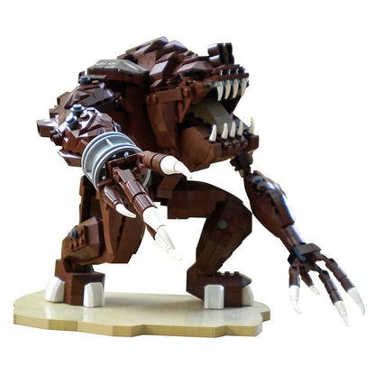 Sci-Fi Pit Beast Monster MOC Building Kit | Alien Creature Figure Model - 1
