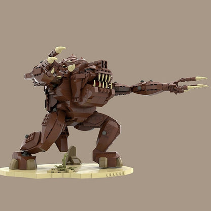 Sci-Fi Pit Beast Monster MOC Building Kit | Alien Creature Figure Model - 3