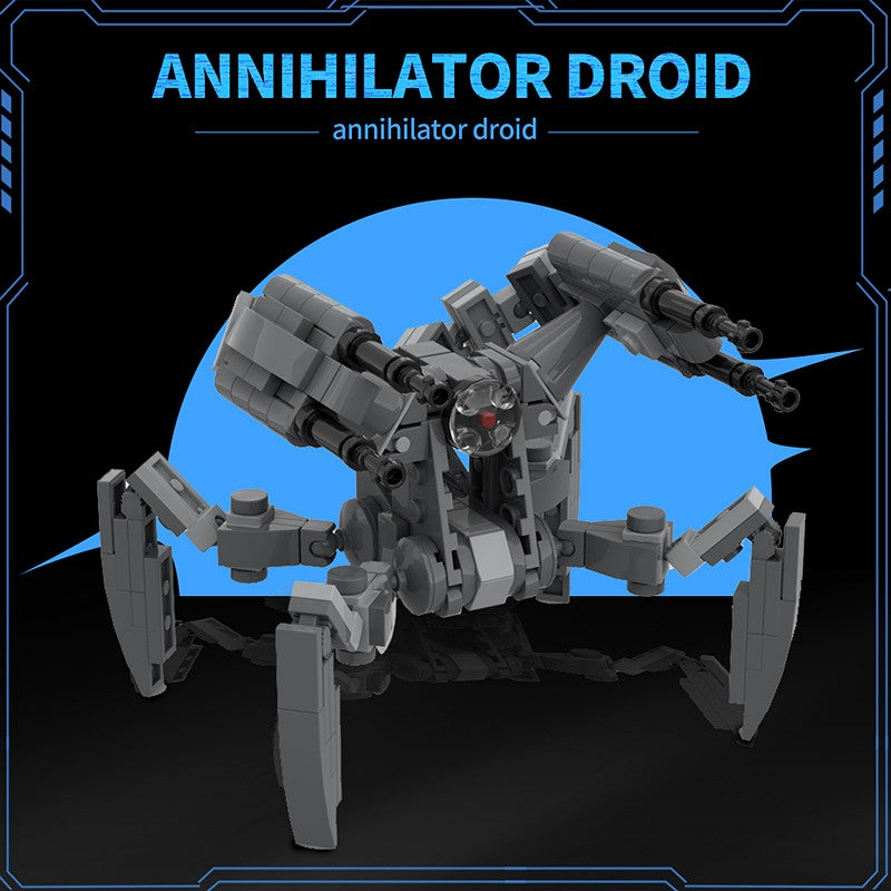 Sci-Fi Shielded Combat Droid Building Kit | LEGO-Compatible MOC - 1