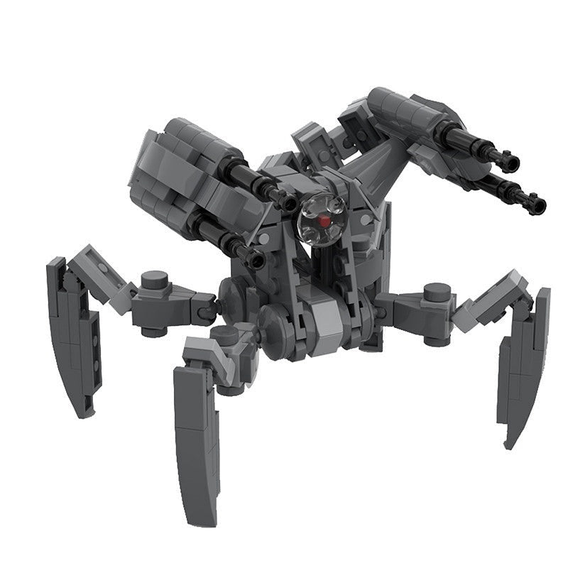 Sci-Fi Shielded Combat Droid MOC Building Kit | Armored Robot Model - 1