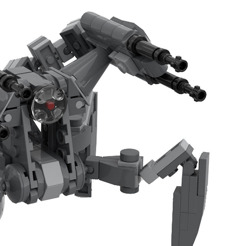 Sci-Fi Shielded Combat Droid MOC Building Kit | Armored Robot Model - 2