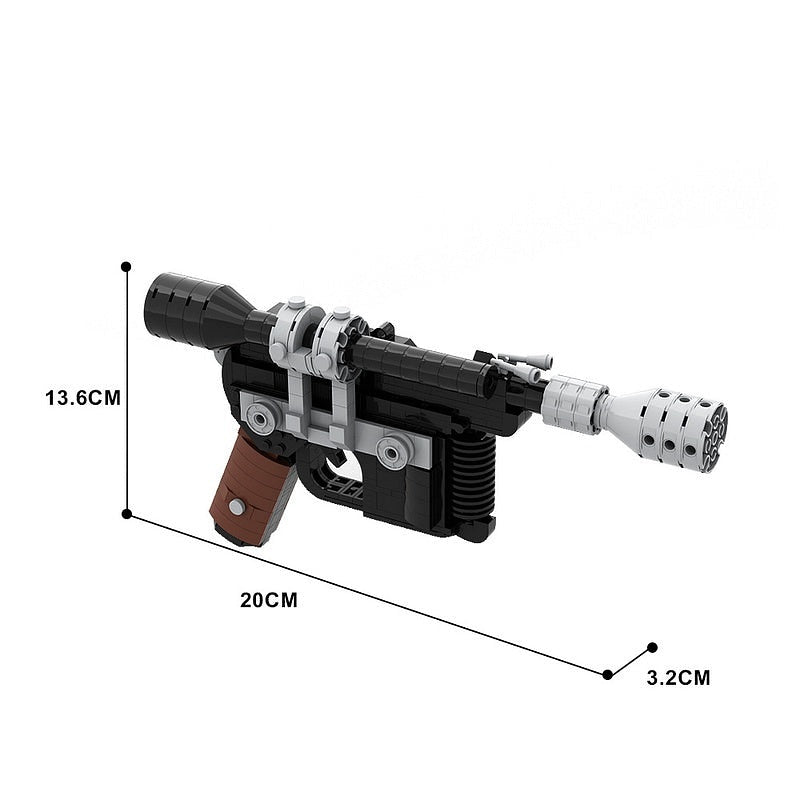 Sci-Fi Smuggler Heavy Blaster MOC Building Set | Custom Space Explorer Pistol - 2