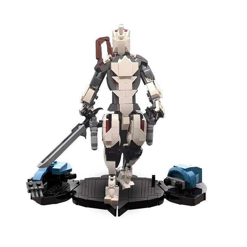 Sci-Fi Space Ninja Mecha MOC Building Kit | Futuristic Warrior Figure - 1