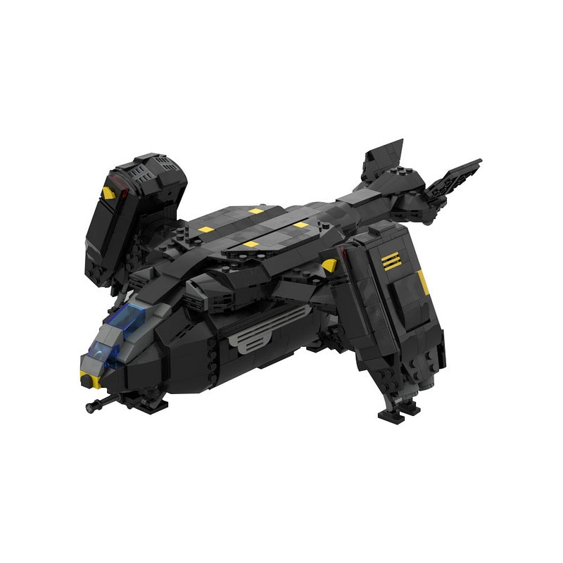 Sci-Fi Space Transport Extraction Shuttle Building Kit | Compatible MOC - 2