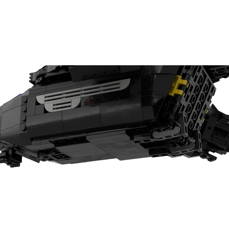 Sci-Fi Space Transport Extraction Shuttle Building Kit | Compatible MOC - 3