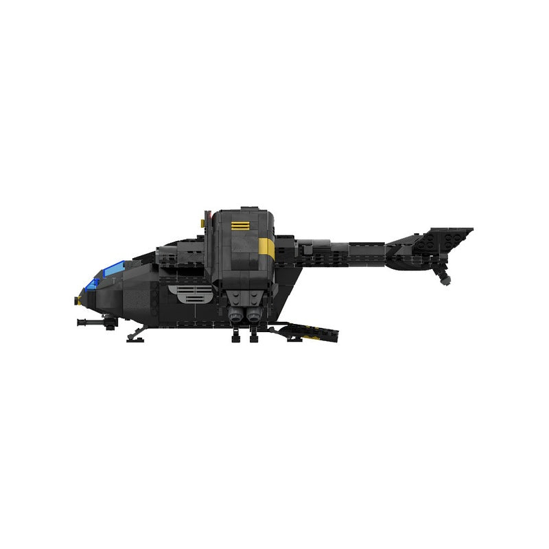Sci-Fi Space Transport Extraction Shuttle Building Kit | Compatible MOC - 5
