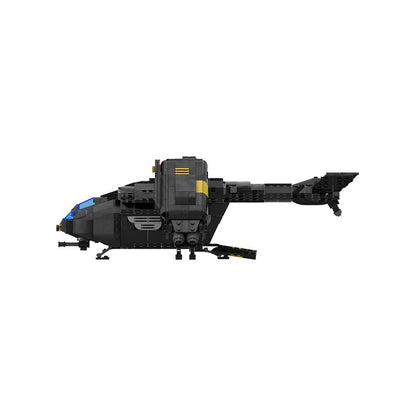 Sci-Fi Space Transport Extraction Shuttle Building Kit | Compatible MOC - 5