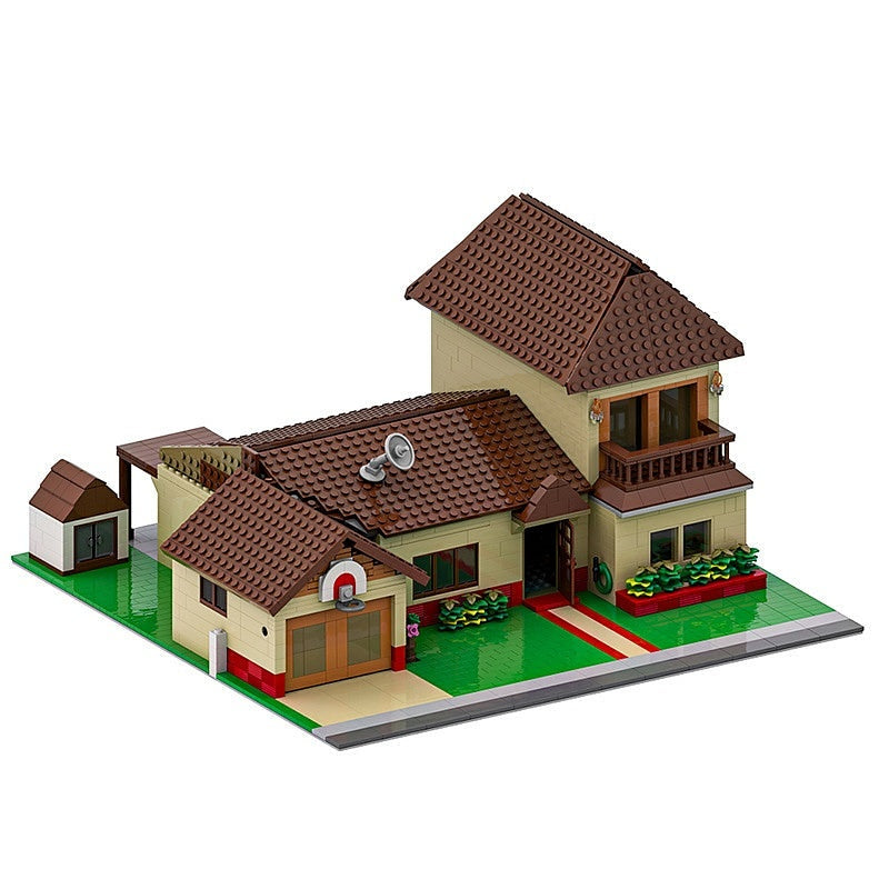 Sci-Fi Suburban Family House MOC Building Kit | Futuristic Home Model - 3