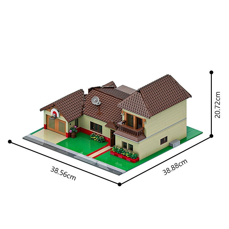 Sci-Fi Suburban Family House MOC Building Kit | Futuristic Home Model - 5